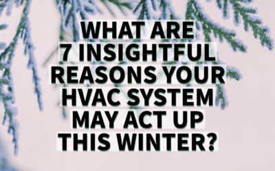 WHAT ARE 7 INSIGHTFUL REASONS YOUR HVAC SYSTEM MAY ACT UP THIS WINTER?    