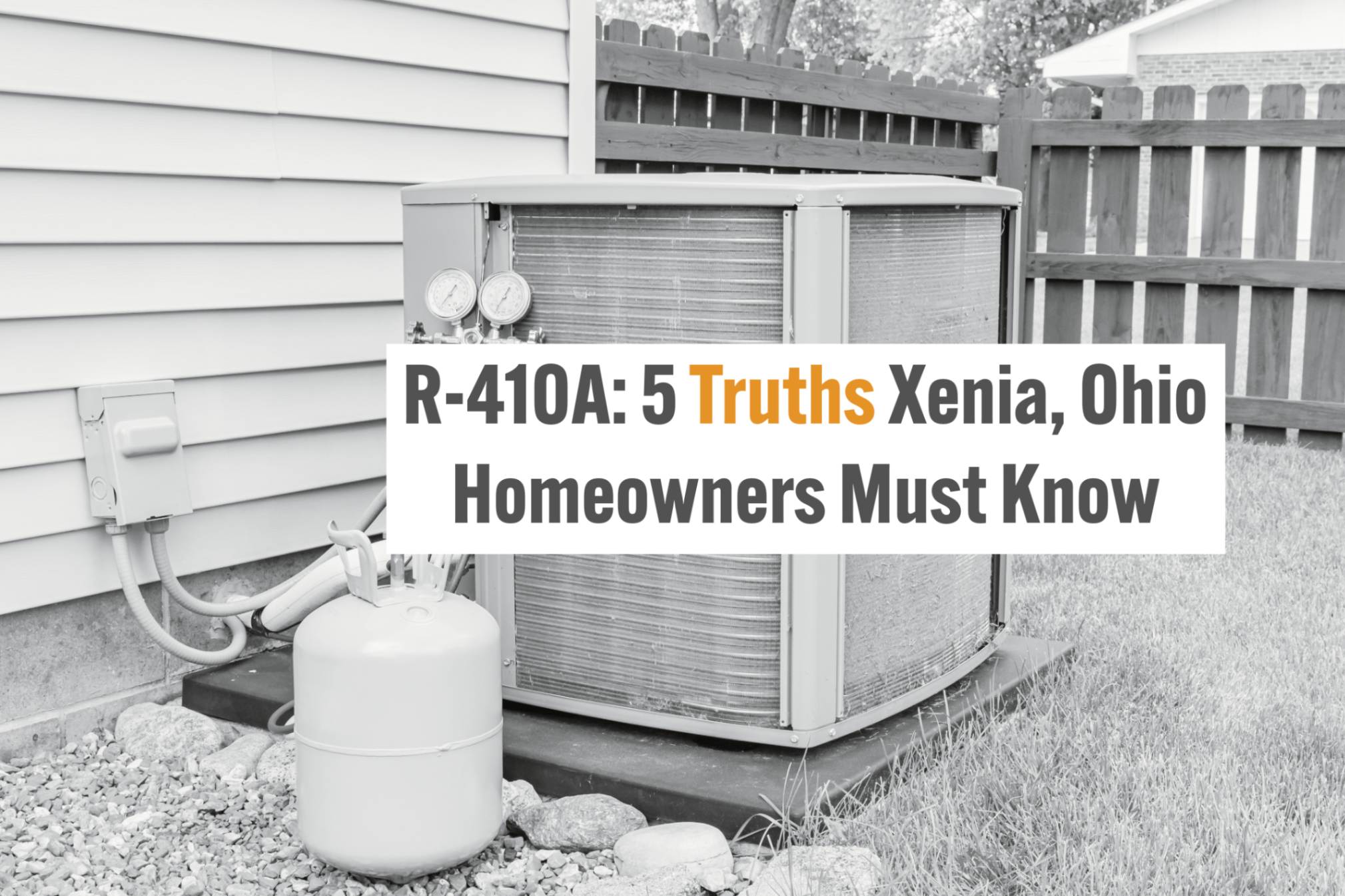 Xenia, Ohio HVAC blog on R-410A refrigerant and its phase-out.